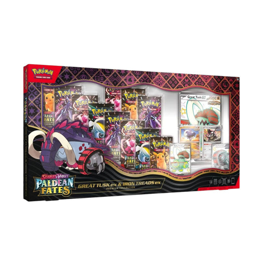 Pokemon TCG: Paldean Fates Great Tusk ex & Iron Threads ex Premium Collection