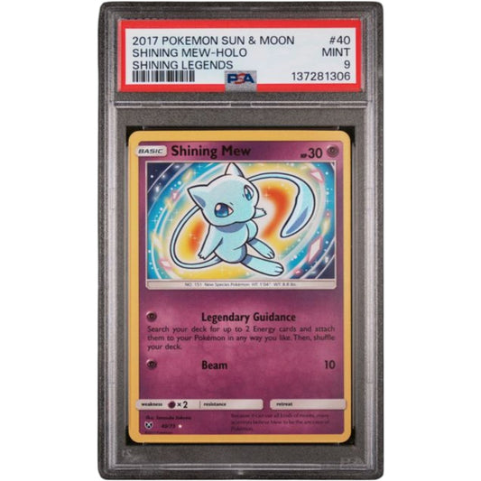 2017 POKEMON SUN & MOON SHINING LEGENDS #40 SHINING MEW-HOLO SHINING LEGENDS