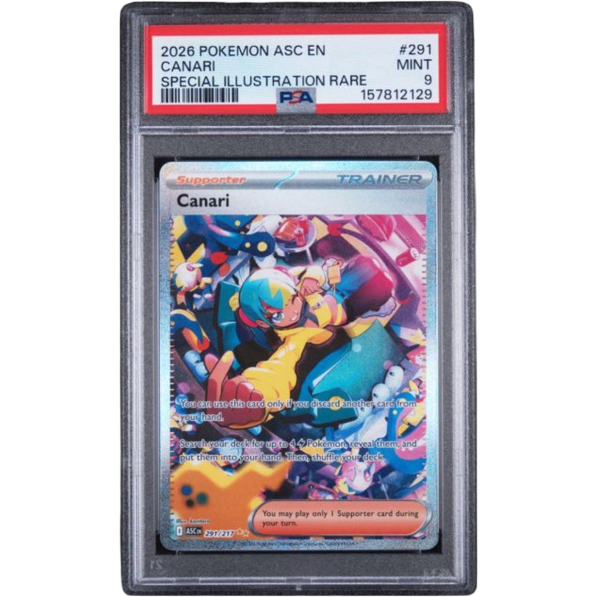 2026 POKEMON ASC EN-ASCENDED HEROES #291 CANARI SPECIAL ILLUSTRATION RARE