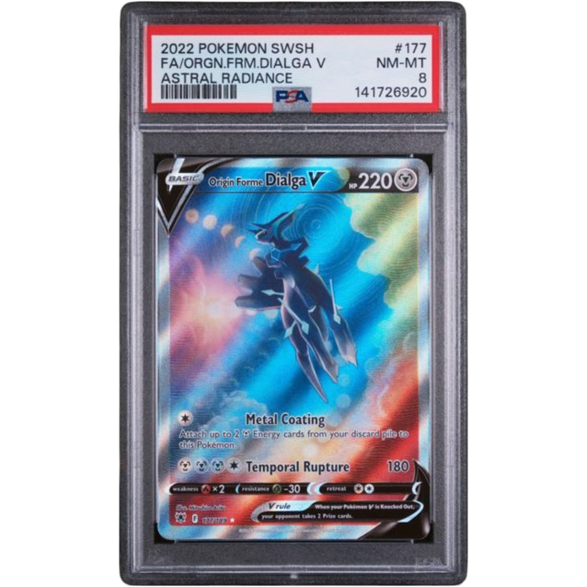 2022 POKEMON SWORD & SHIELD ASTRAL RADIANCE #177 FA/ORGN.FRM.DIALGA V ASTRAL RADIANCE