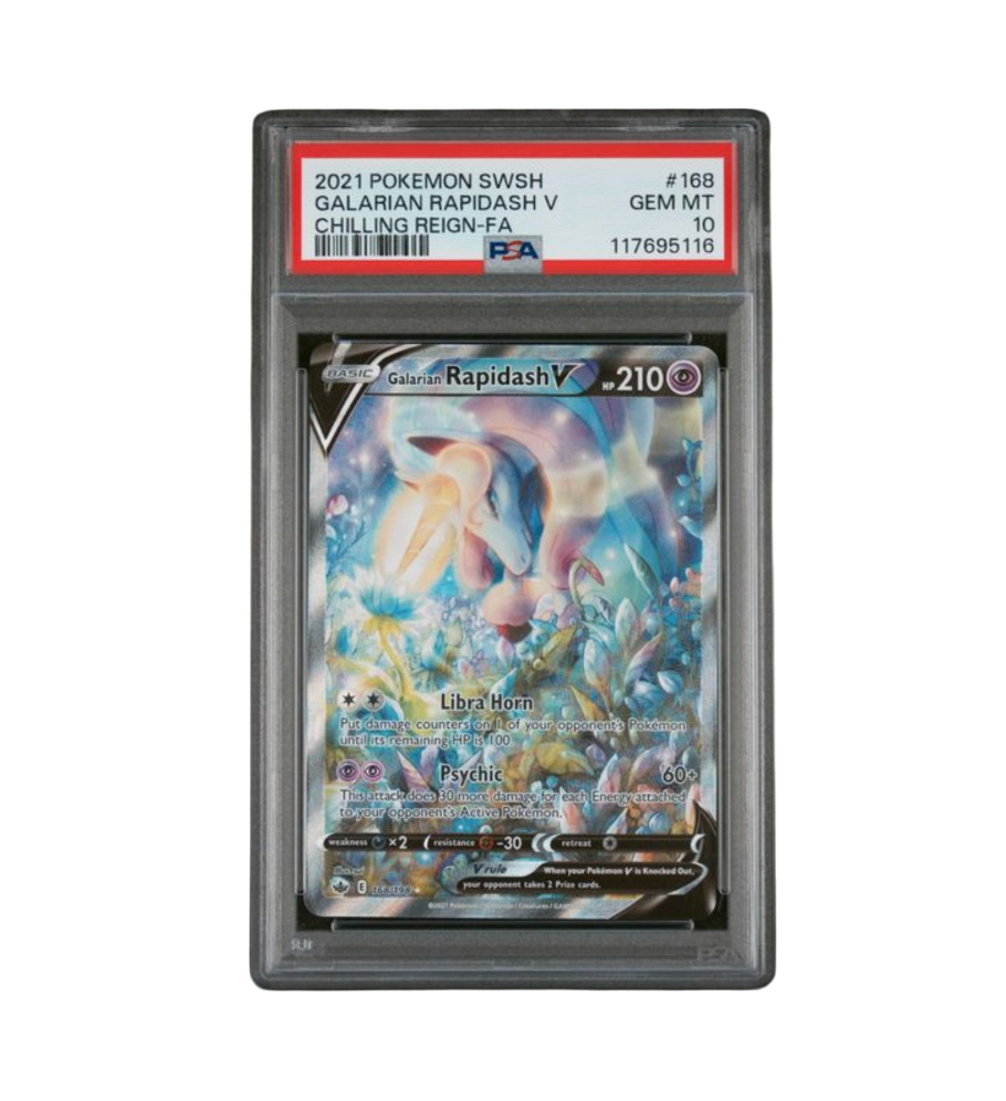 2021 POKEMON SWORD & SHIELD CHILLING REIGN #168 GALARIAN RAPIDASH V CHILLING REIGN-FA