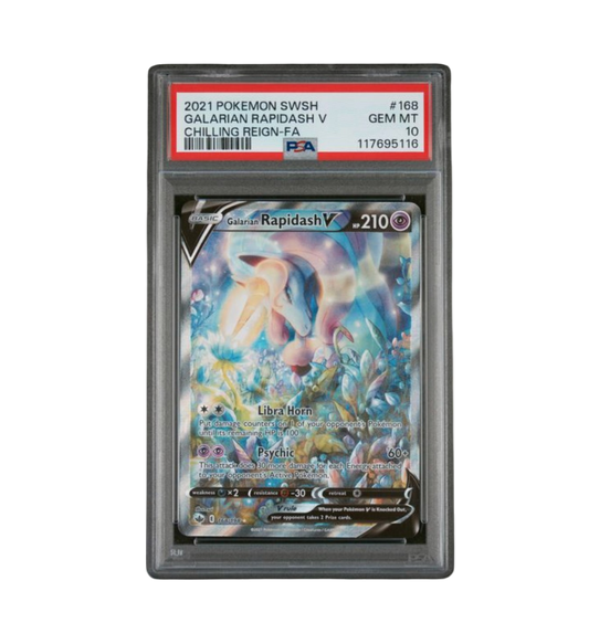 2021 POKEMON SWORD & SHIELD CHILLING REIGN #168 GALARIAN RAPIDASH V CHILLING REIGN-FA