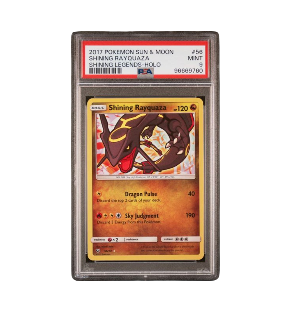2017 POKEMON SUN & MOON SHINING LEGENDS #56 SHINING RAYQUAZA SHINING LEGENDS-HOLO