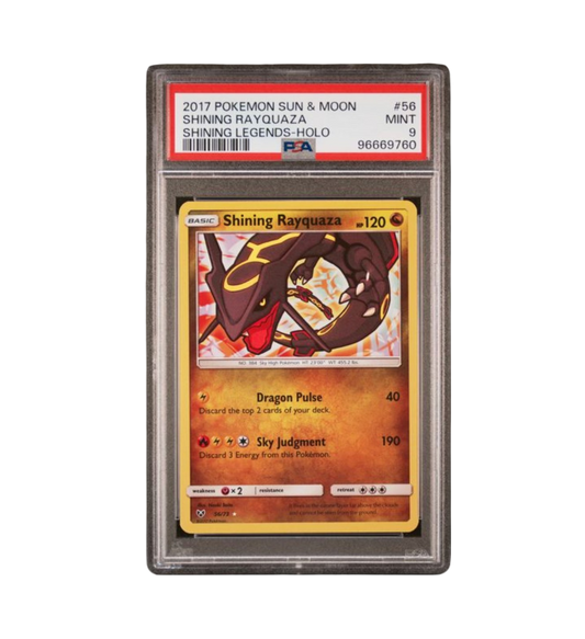 2017 POKEMON SUN & MOON SHINING LEGENDS #56 SHINING RAYQUAZA SHINING LEGENDS-HOLO
