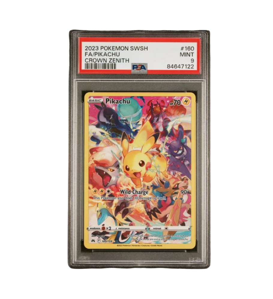 2023 POKEMON SWORD AND SHIELD CROWN ZENITH #160 FA/PIKACHU CROWN ZENITH