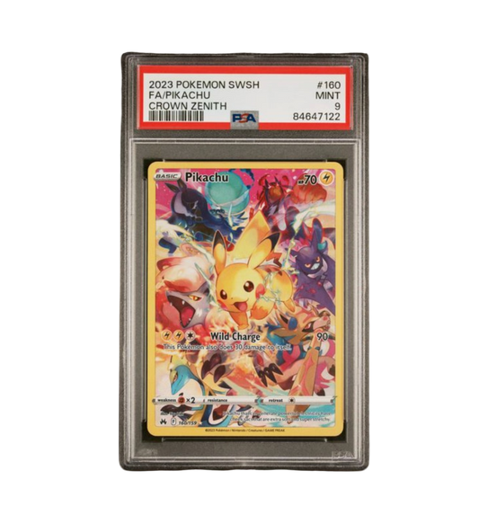 2023 POKEMON SWORD AND SHIELD CROWN ZENITH #160 FA/PIKACHU CROWN ZENITH