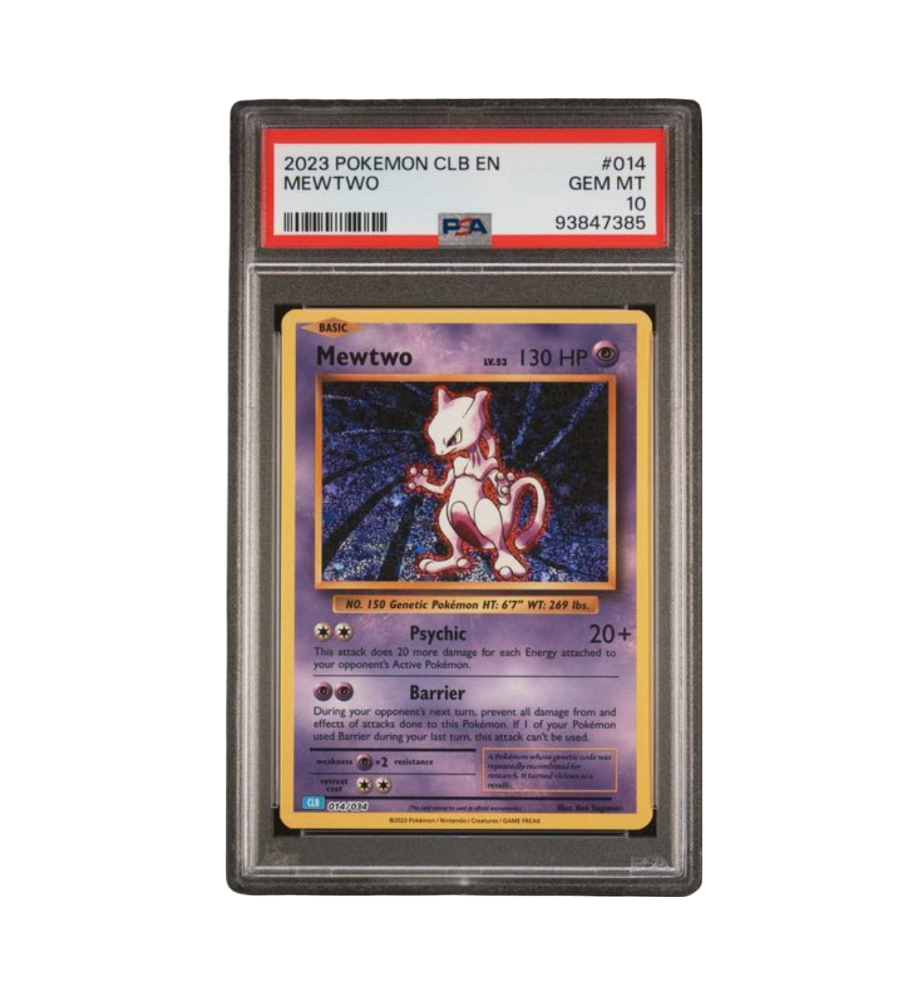 2023 POKEMON CLB-TRADING CARD GAME CLASSIC BLASTOISE & SUICUNE ex DECK #014 MEWTWO
