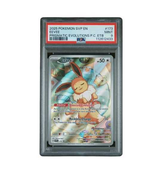 2025 POKEMON SVP EN-SV BLACK STAR PROMO #173 EEVEE PRISMATIC EVOLUTIONS PC ETB