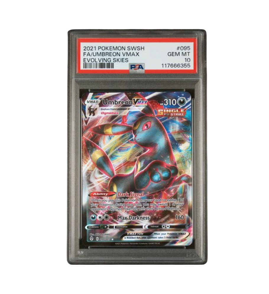 2021 POKEMON SWORD & SHIELD EVOLVING SKIES #095 FA/UMBREON VMAX EVOLVING SKIES