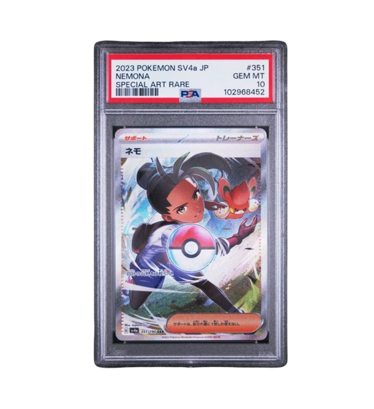 2023 POKEMON JAPANESE SV4a-SHINY TREASURE ex #351 NEMONA SPECIAL ART RARE