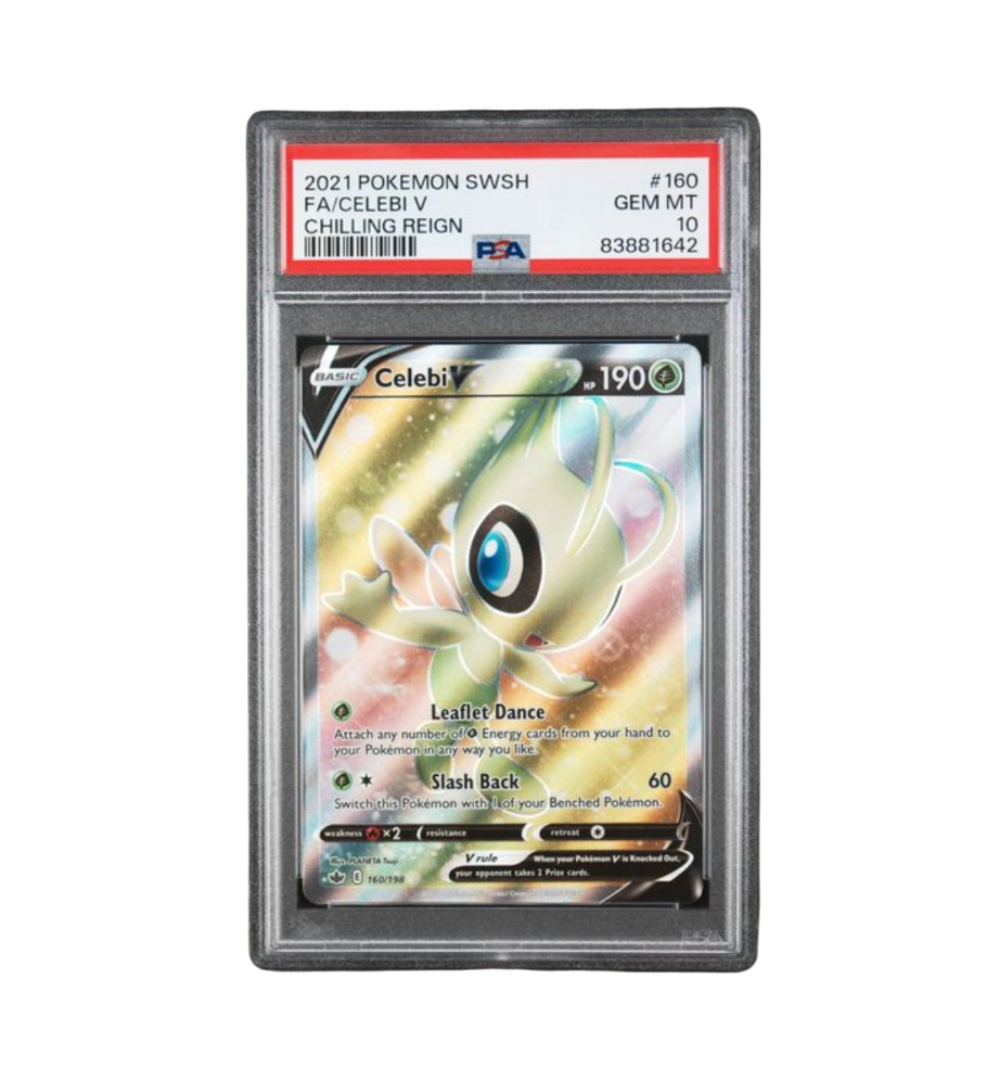 2021 POKEMON SWORD & SHIELD CHILLING REIGN #160 FA/CELEBI V CHILLING REIGN