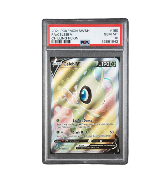 2021 POKEMON SWORD & SHIELD CHILLING REIGN #160 FA/CELEBI V CHILLING REIGN