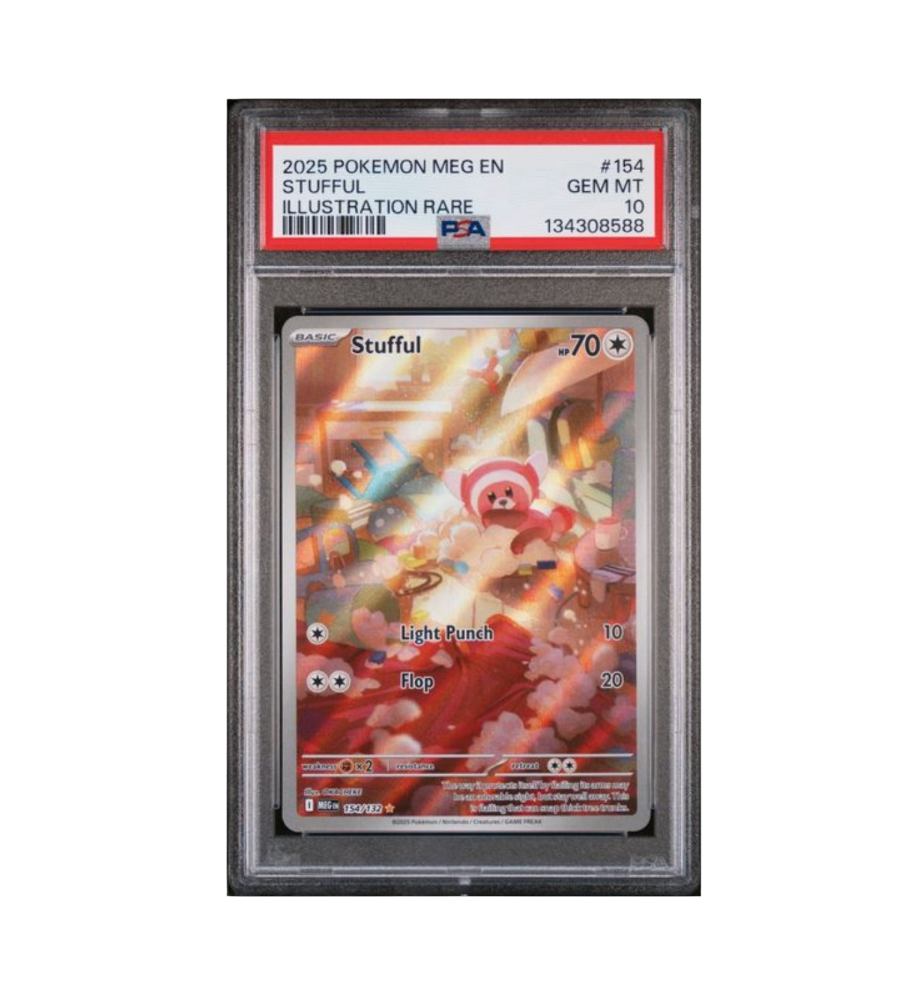 2025 POKEMON MEG EN-MEGA EVOLUTION #154 STUFFUL ILLUSTRATION RARE